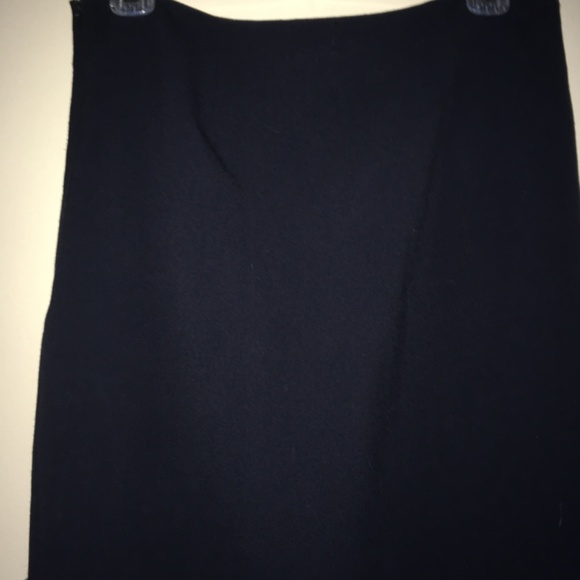 Michael Kors long navy elegant side-slit skirt - Picture 8 of 10
